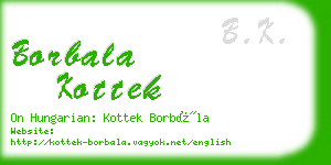 borbala kottek business card